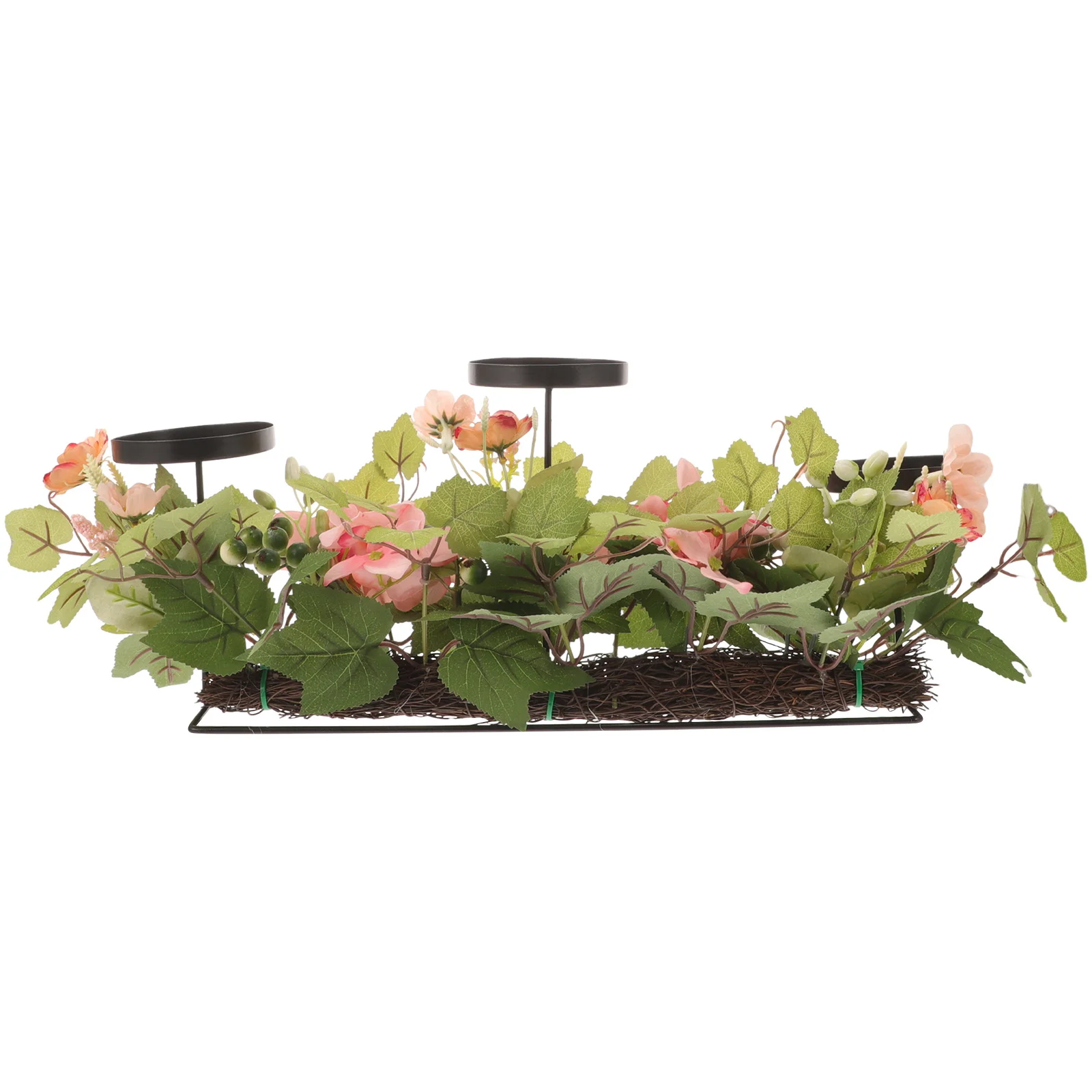 

Elegant Artificial Holder Wedding Party Table Decoration Home Diy Ornament Fake Decoration Stand Simulation Flower Tabletop