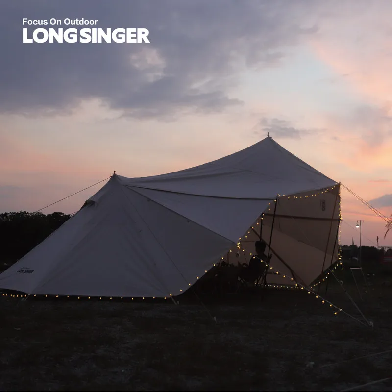 Camping Tarp Canopy Camping Tent, UV Protection, Waterproof, Mosquito Proof, Outdoor Sun Shelter Tent