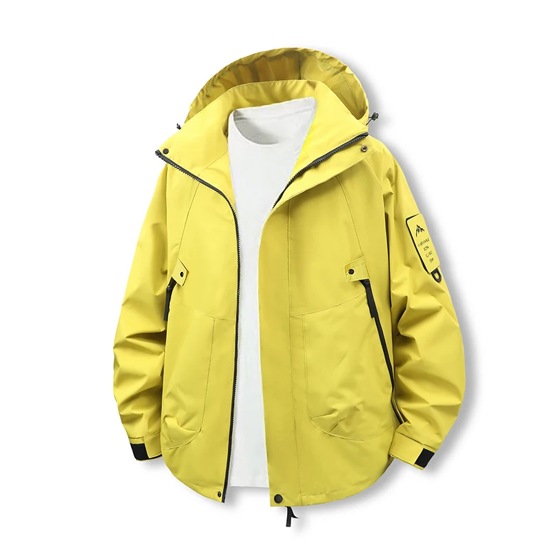 

Men's Hooded Jacket Spring & Fall New Windproof and Waterproof Jacket Outdoor Work Jacket