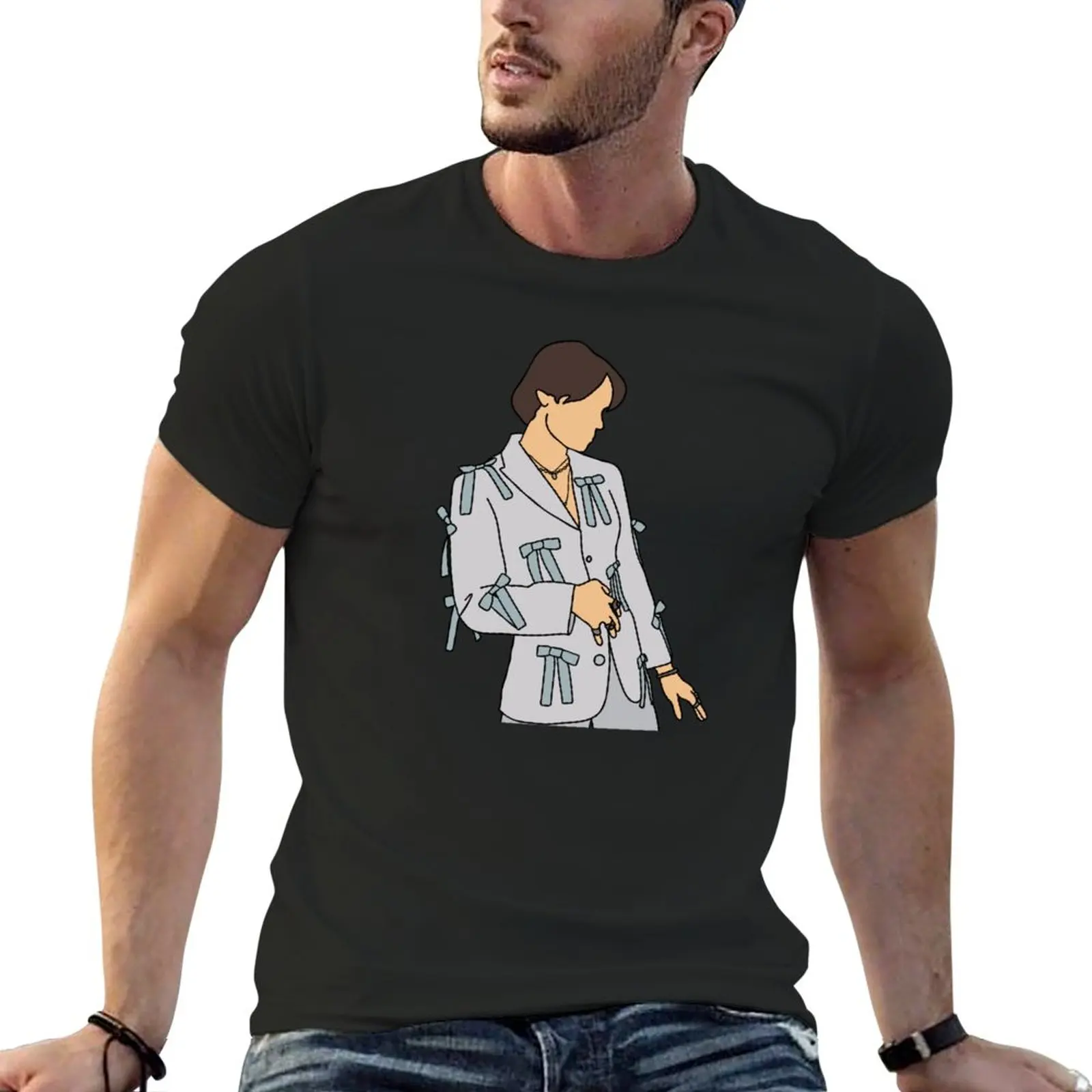 Camiseta de grandes dimensões masculina, Novo em His Mania, Espaço, Sutherland, Camisetas personalizadas