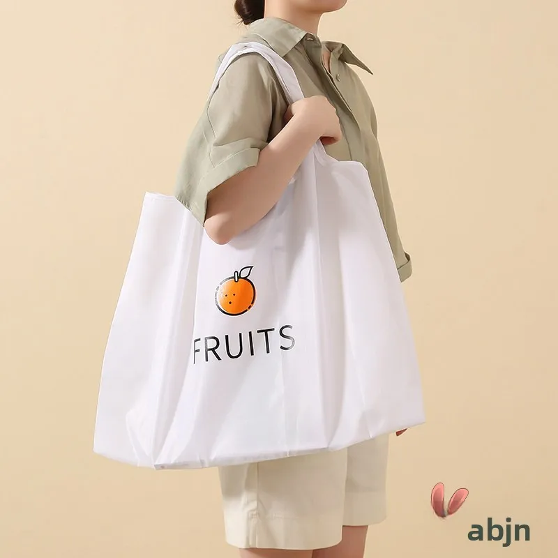 Eco-Friendly Foldable Handheld Shopping Bag Large Capacity Portable Vegetable Buying Bag Durable Bag Style Logo Handbag