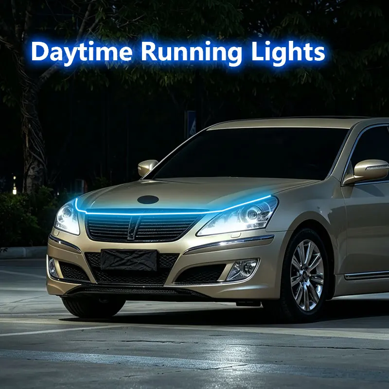 For Hyundai Equus Decorative Atmosphere Lamps Ambient Lights Car Flashing 1pcs 12V LED Daytime  Ambient Running white Light