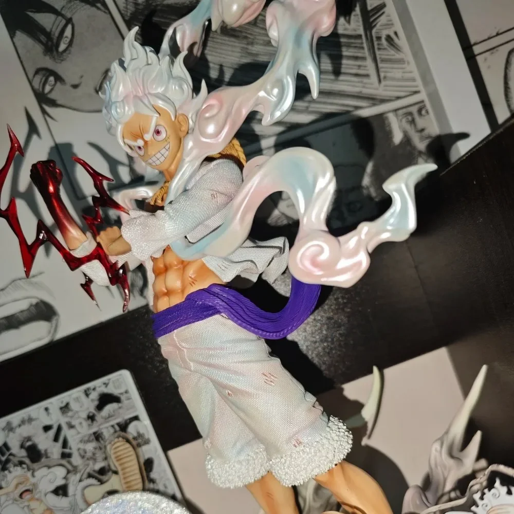 25 cm Anime Figuur 5 Gear Luffy Een Stuk Figuur Nika Luffy Figuur PVC Standbeeld Collectible Model Speelgoed Geschenken Snelle levering