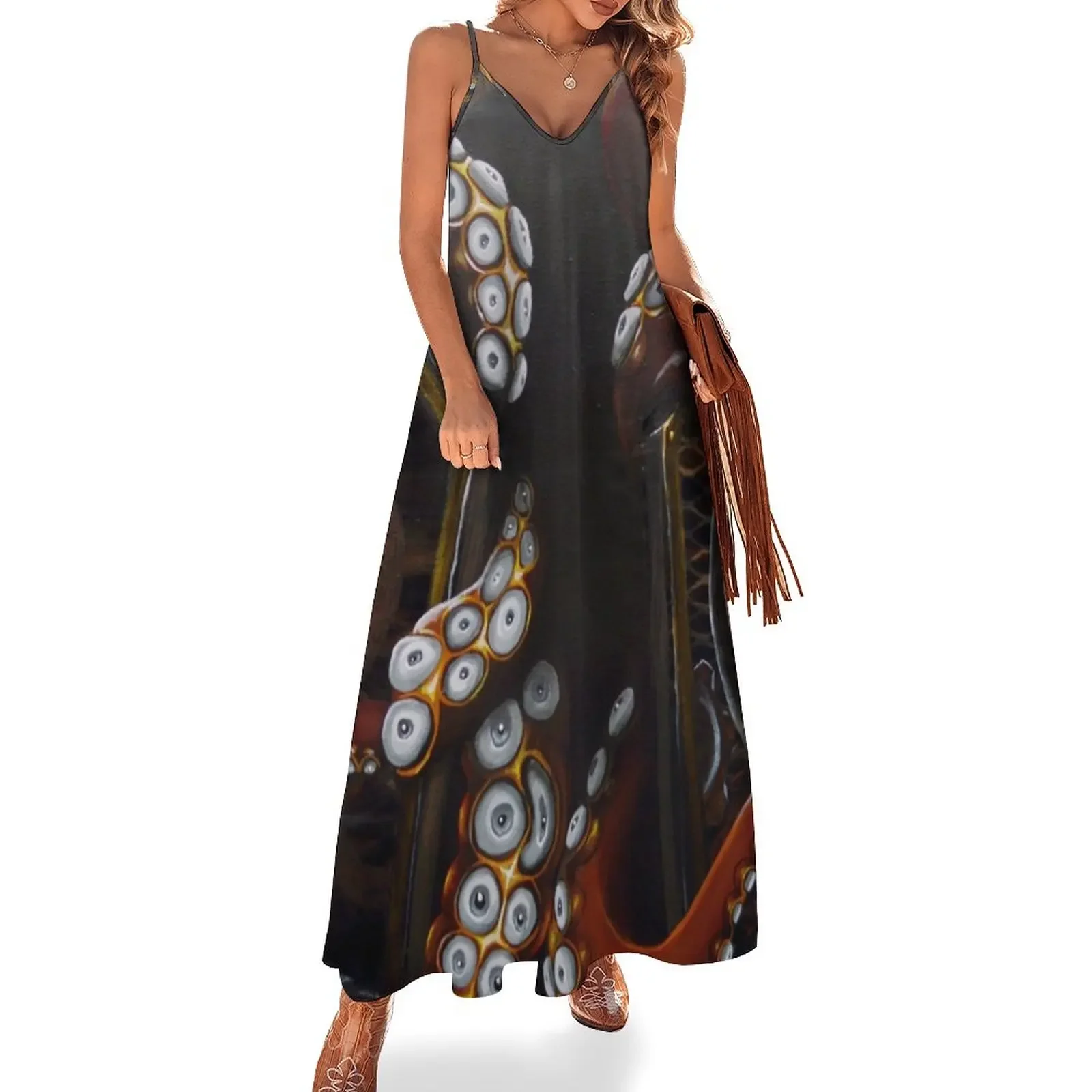 

steampunkocto Sleeveless Dress summer dresses for women 2025 elegant dresses for women Dress women Prom gown