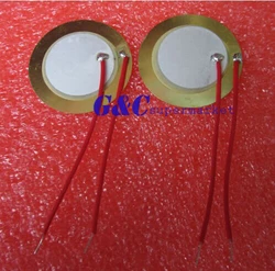 20PCS 27mm Piezo Elements Sounder Sensor Trigger Drum Disc + wire copper