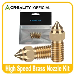 5PCS Creality Ender-3 V3 SE Brass Nozzle 0.2/0.6/0.8/1.0MM M6 Extruder Nozzle for Ender-5 S1/Ender7/Ender-3 V3 SE 3D Printer