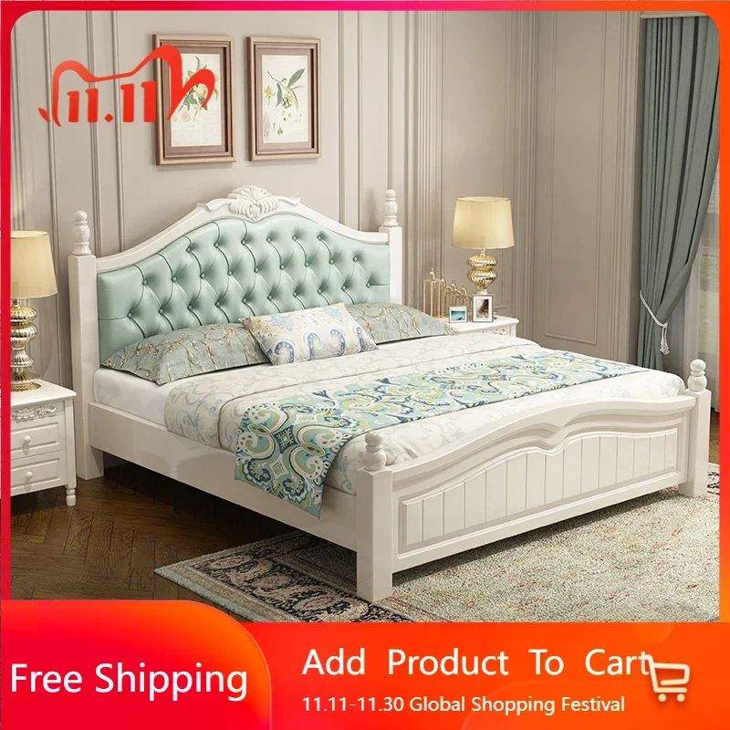 

Sleeping Princess Bed Modern Sun Frame Luxury Double Queen Bed Children Design Nordic European Wooden Beliche Unique Furniture