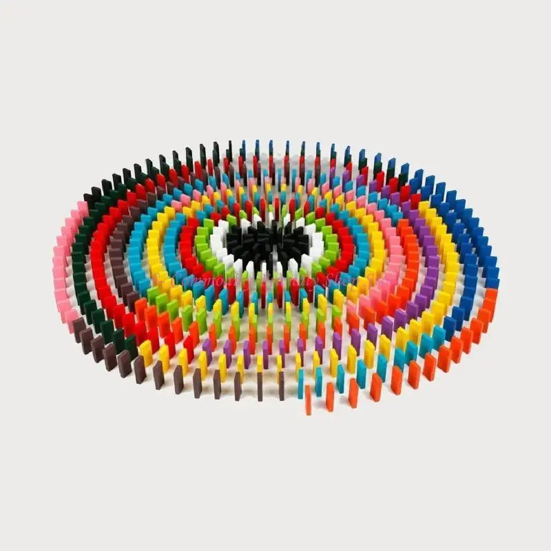 85AE 120 unidades blocos dominó definidos para jogos corrida, blocos brinquedos construção e