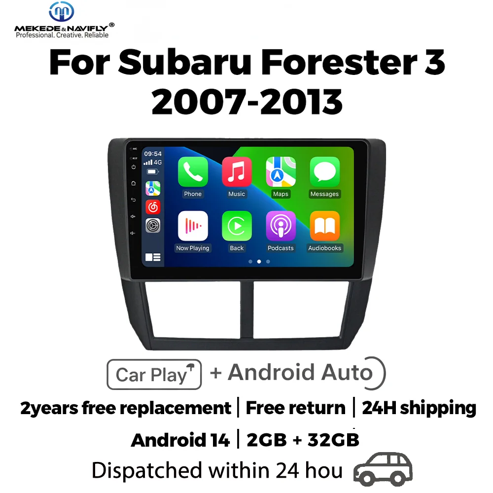 

Интеллектуальная аудиосистема Android 14 для Subaru Forester 3 SH 2007-2013, Impreza GH GE, Carplay, автомобильная магнитола, GPS, мультимедийный проигрыватель