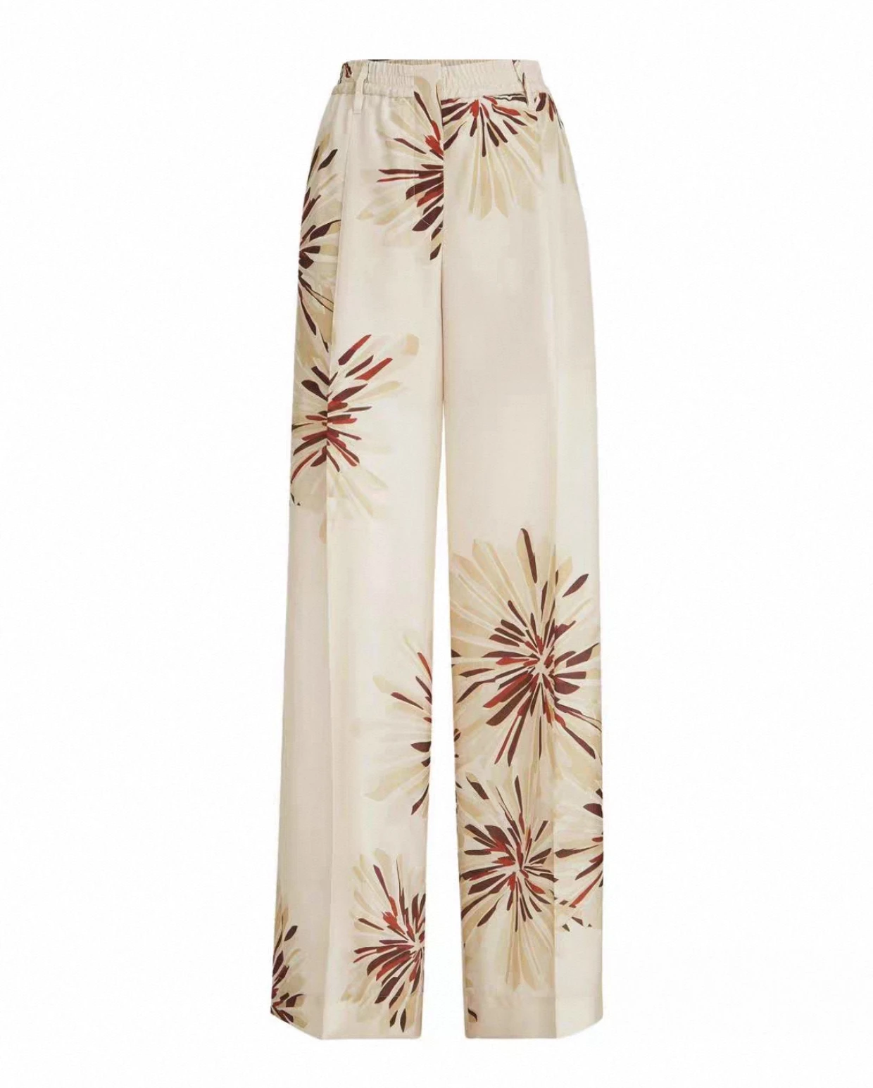 

Женские шелковые брюки с принтом, длинные, повседневные, универсальные, модные.