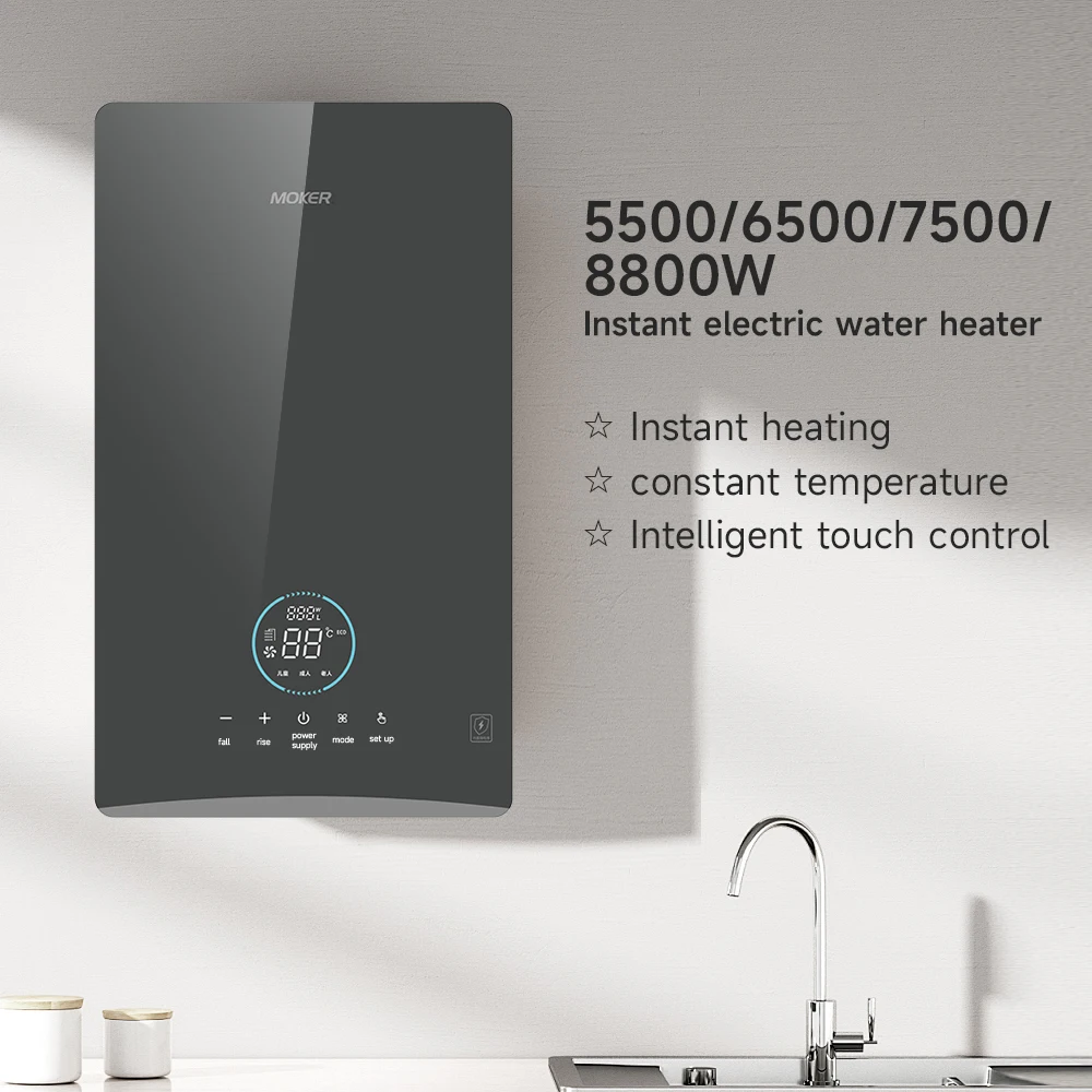 Whole House Domestic Tankless Electric Water Heater Instant Electric Water Heater Geyser for Shower