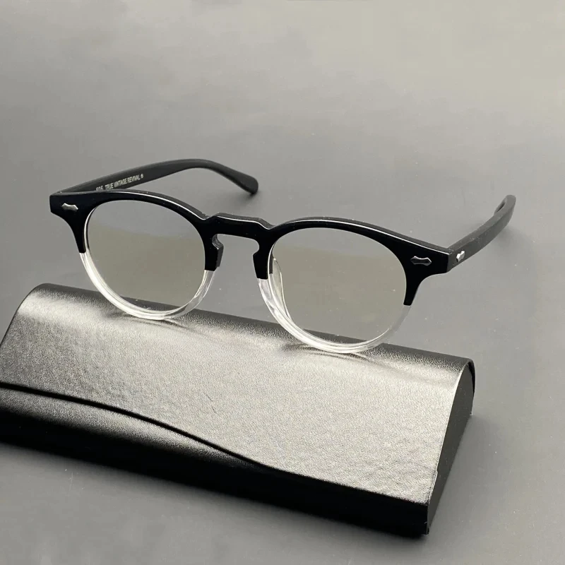 Glasses Vintage 505 Round Frame Men\'S And Women\'S Japanese Handmade Acetate Optical Glasses Frame Vintage Glasses
