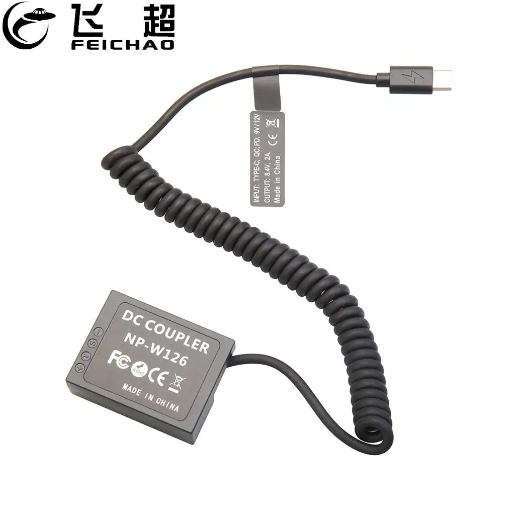 Full Decode Dummy Battery Type-C PD 9V Power Cable for Canon Nikon Sony Fujifilm Panasonic DSLR Long Time Live Stream Shooting