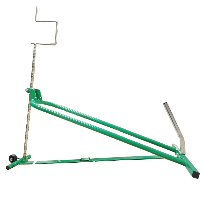 Red or Green Rust-Resistant Easy Install Steel Lawn Mower and Tractors Lift Jack for Garden Facility