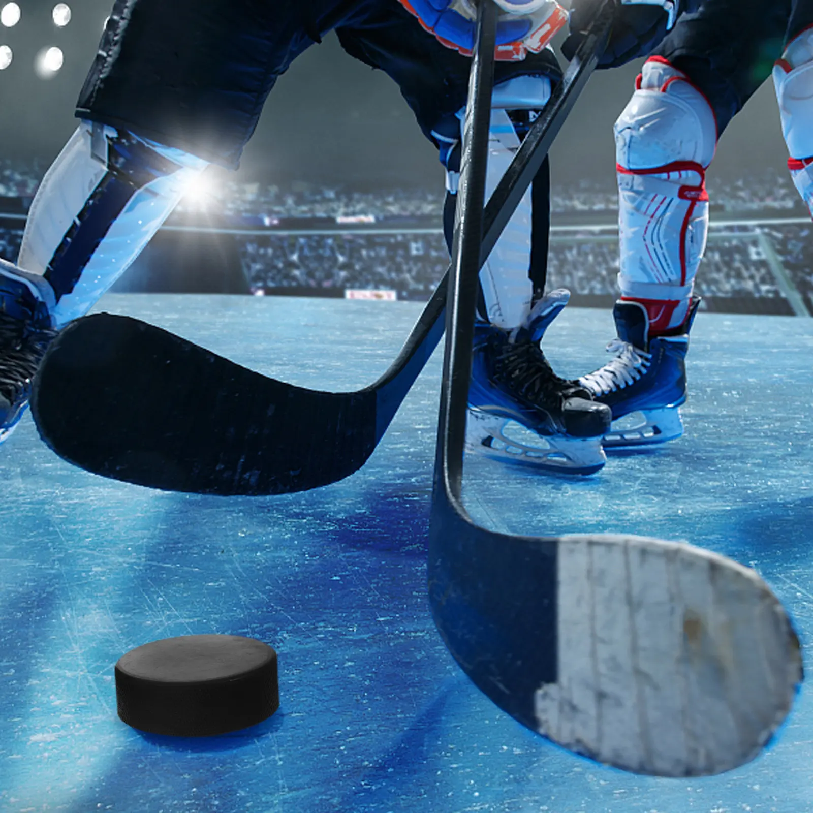 

2Pcs Ice Hockey Puck Plastic Professional Roller Hockey Training Practicing Game Competition Puck Indoor Outdoor Sports Supplies
