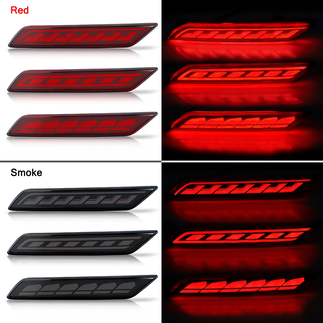 Rear Bumper Light For Honda Civic 2013 2014 2015 Rear Running Light Brake Warning Drving Lamp Turn Signal Start up Animation 12V