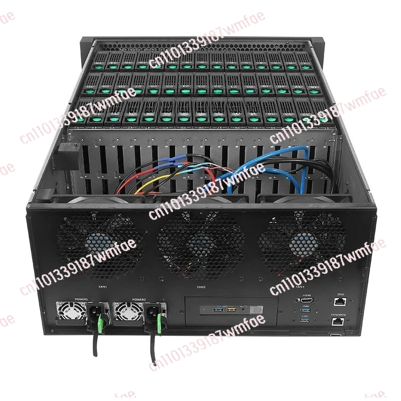 Suitable for Server Chassis 4U Storage Hot-swappable 45 Hard Disk Bits Data Center Cloud Computing Host with Display Screen