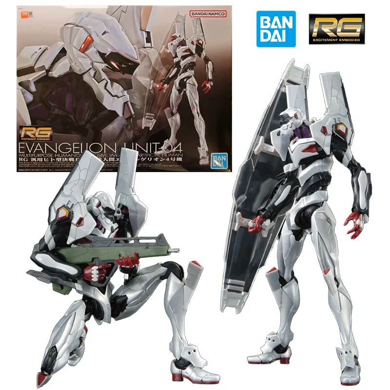 

Bandai RG 1/144 Evagelion Unit-04 14Cm EVA Anime Original Action Figure Assemble Model Children's Toy Birthday Gift Collection