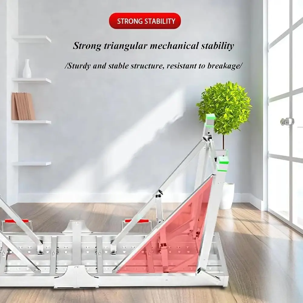 Adjustable Height Metal Scaffold Ladder for Industrial and Construction Use