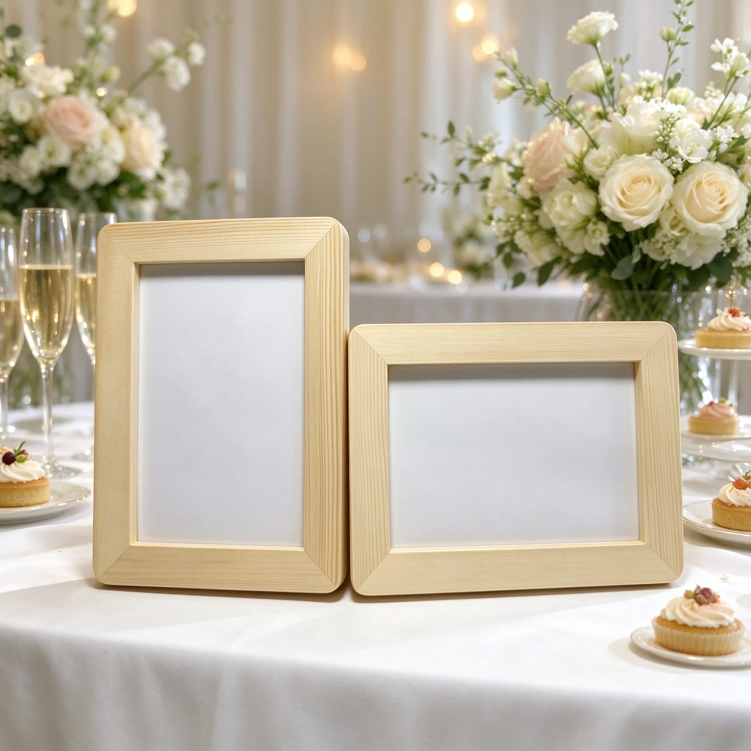 Solid Color Collage Photo Frame with White Inner Mat Horizontal Vertical Table Stand Picture Frame Home Ornament Decorative