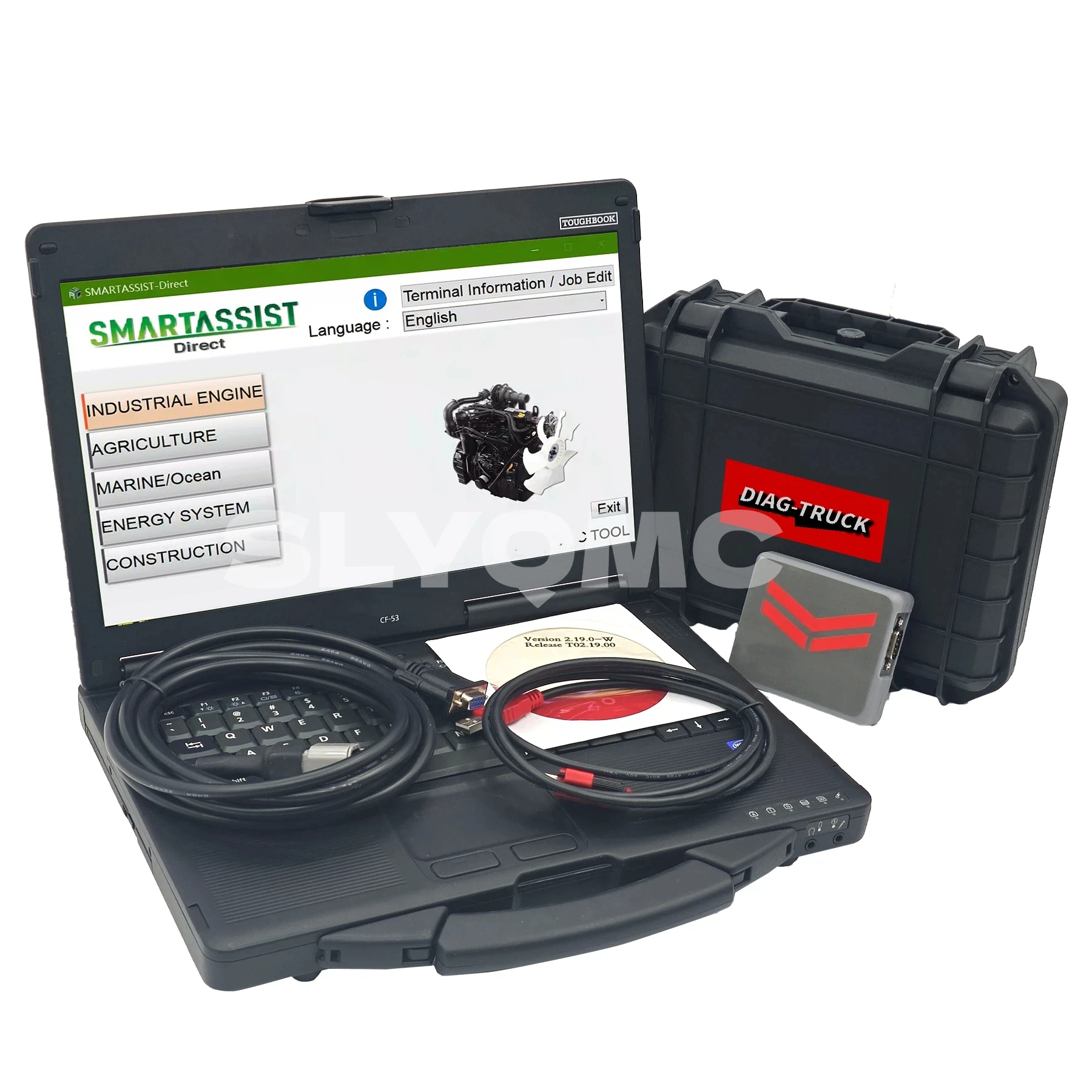 Diagnostic Tool Kit for Yanmar Engines: Communication Adapter with Ruggedized cf53 Laptop (Part Nos. 1983000033, CS9703000000)