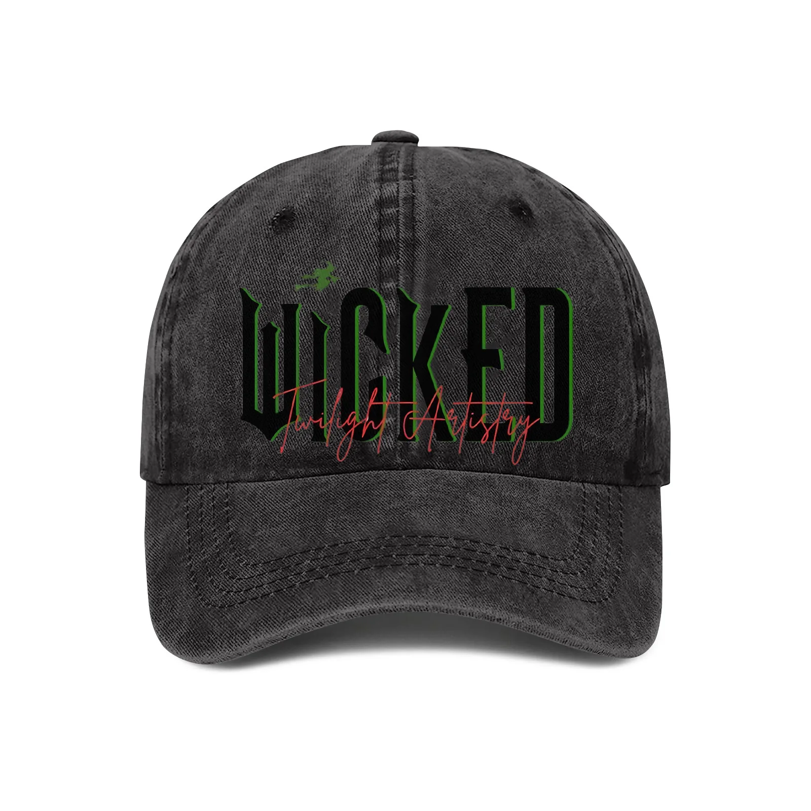 Wicked Glinda Elphaba Cotton Printed Adjustable Cap Vintage Yellow Green Baseball Cap Bestseller Soft Top Sun Hat for Friendship