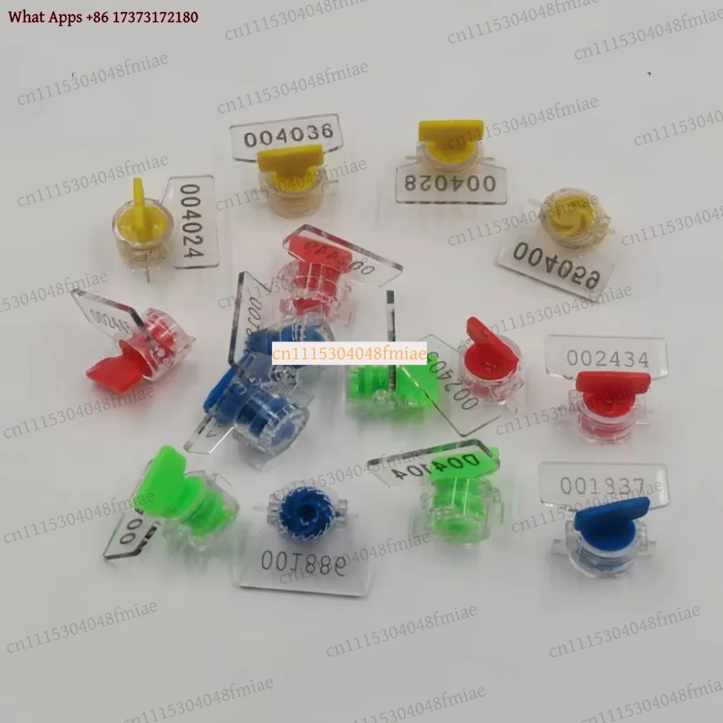 20Pcs Water And Electric Meter Lead Seal Button Shape Anti-theft Red Yellow Blue Green