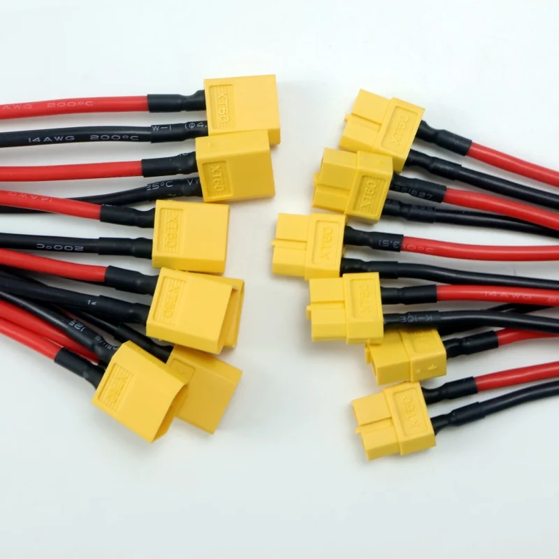 4 قطعة/9 قطعة XT60 ذكر/أنثى التوصيل موصل البطارية 14AWG 10 سنتيمتر مع أسلاك السيليكون المرنة RC بطارية ليثيوم أجزاء المحرك DIY بها بنفسك