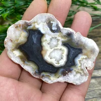 Argentina Black Agate Natural Stone Crystal Quartz  Slab Minerals Meditation Wichcraft Wicca Ornaments Home Decoration Room
