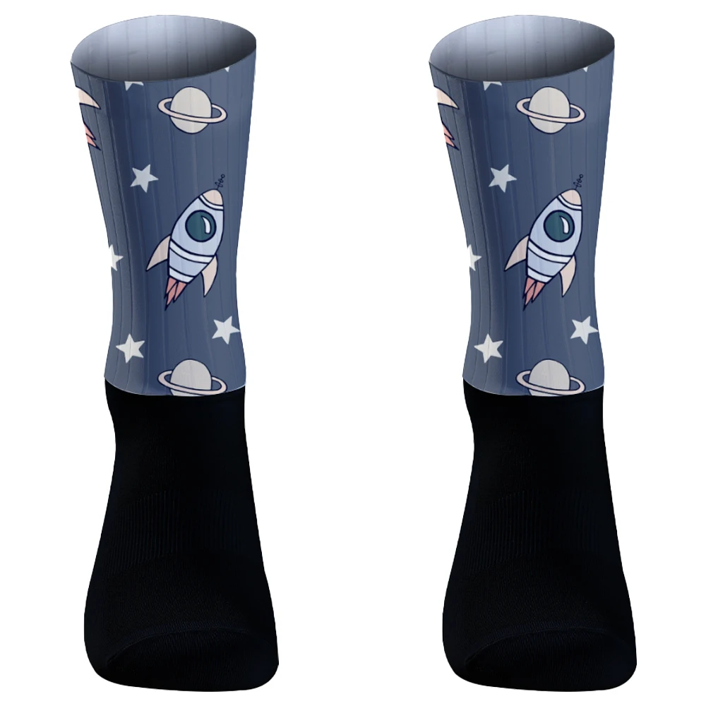 Space Bike Socken Männer Krankens ch wester Kompression Radfahren für Frauen MTB Guard Socken Strümpfe Sport Socken