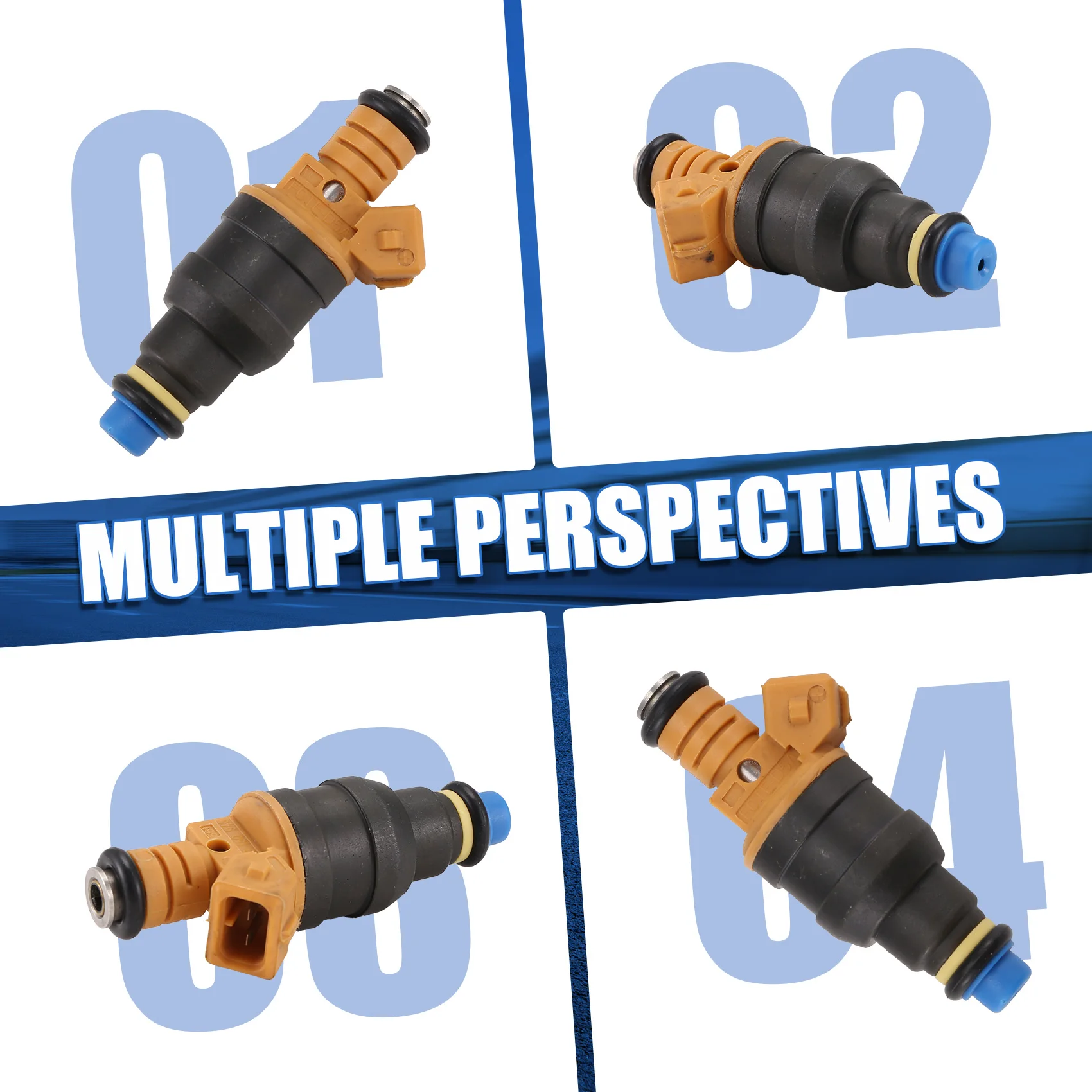 

#14X Automotive Parts & Accessories,Car Fuel Injectors 0280150943 9F593-D5A for Ford F150 F250,Metal+ABS