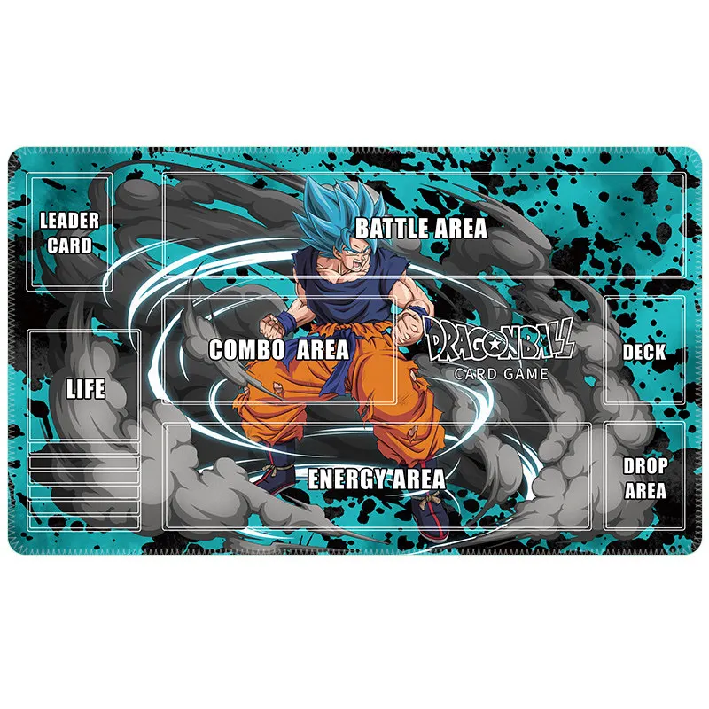 26 Models Dragon Ball Trading Card Playmat Son Goku Vegeta Chi-Chi 2mm Stiched Edge Solo Battle Rubber Tabletop Game Card Mat