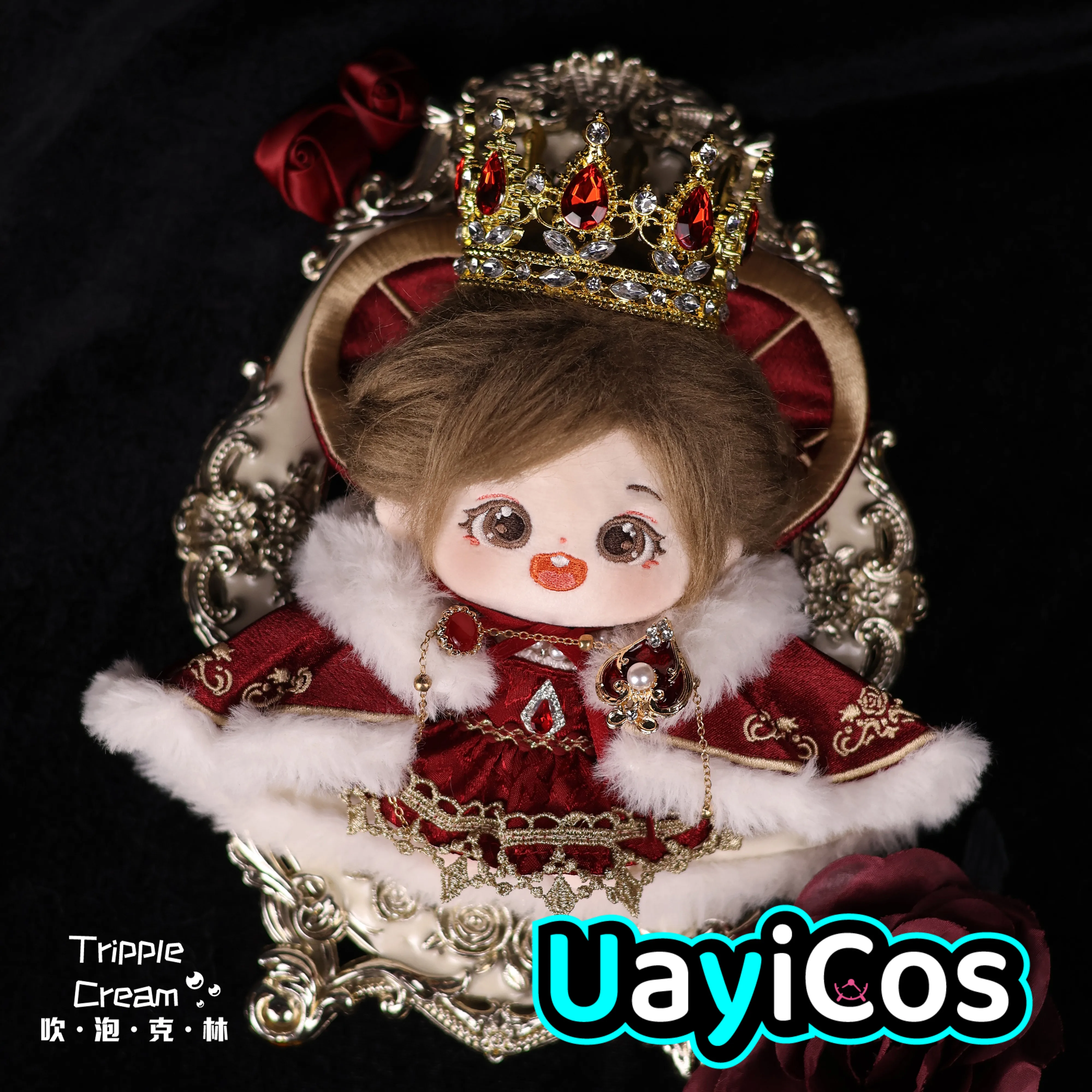 

10 см кукольная одежда королева корона рубиновый плащ платье юбка одежда костюмы мягкие плюшевые куклы аниме игрушки детские подарки косплей