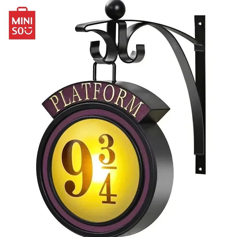 Miniso colgante 9 3/4 luz nocturna Hermione Hogwarts Gryffindor Slytherin a base de etileno decoración del hogar suministros para fiestas