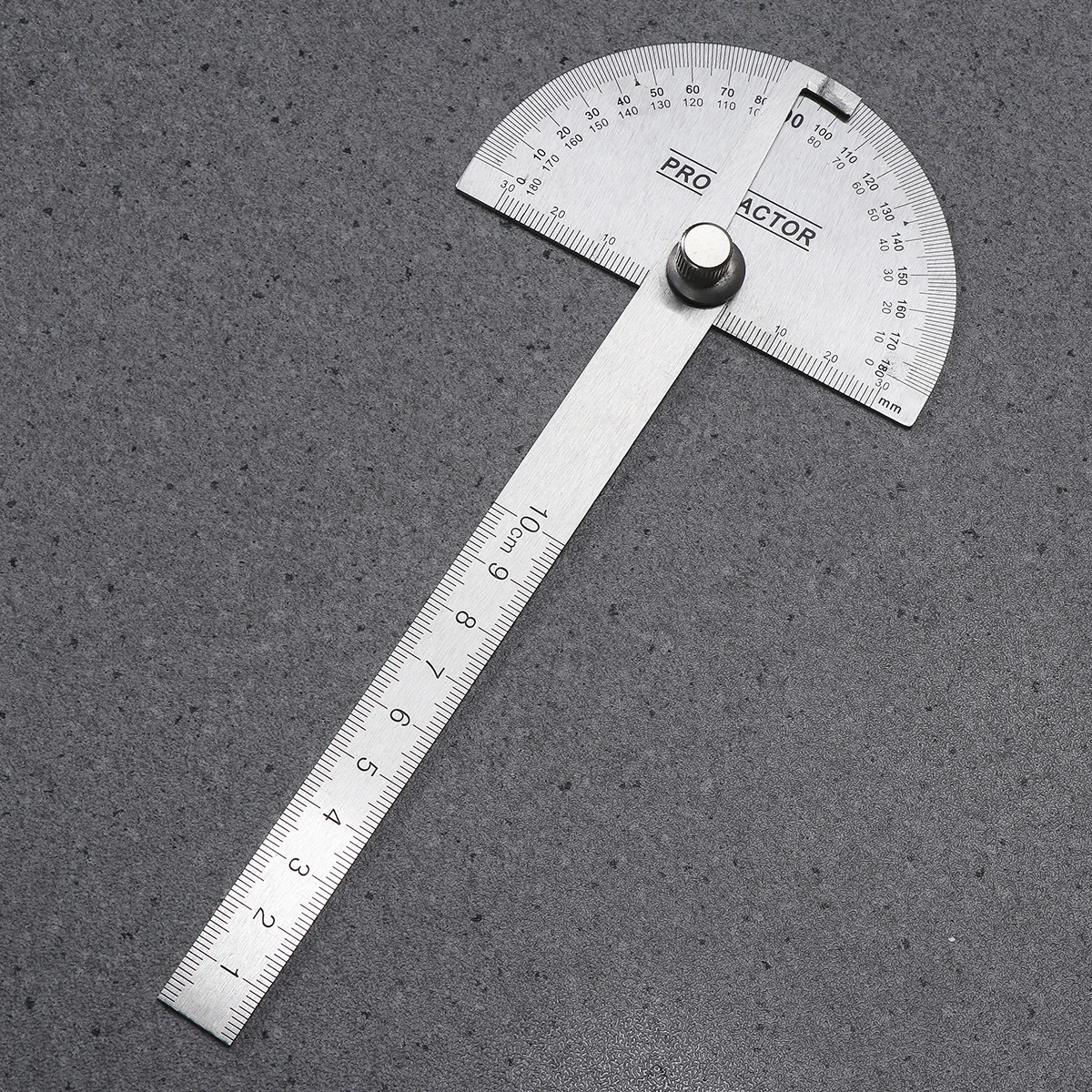 

2 Pcs Stainless Steel Protractor Precision Multi angle Measuring Ruler for School Office Home Angle Round Head Kids Gift