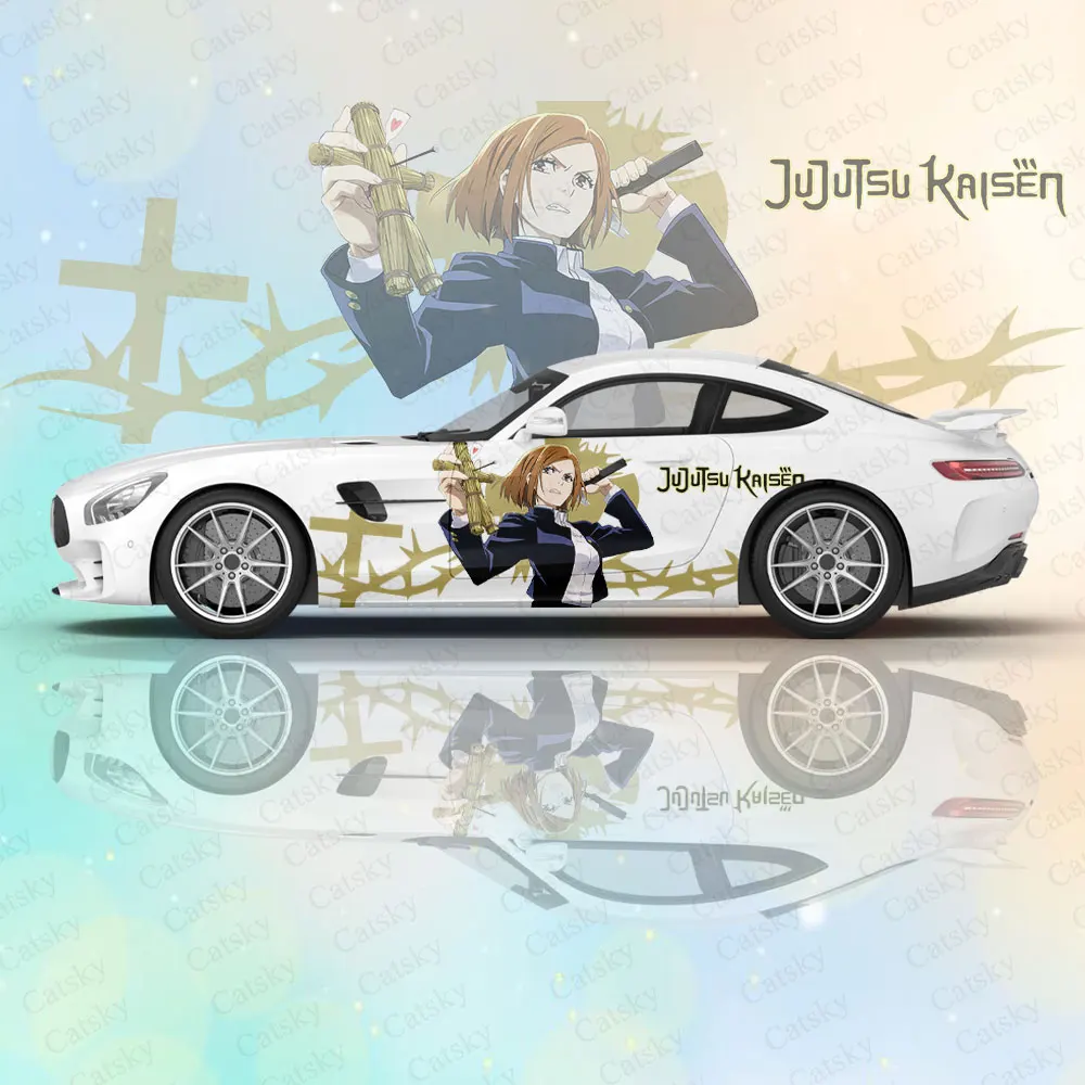 

Аниме наклейки для кузова автомобиля juютсу Kaisen аниме иташа наклейка на боковую машину наклейка на кузов автомобиля декоративная наклейка на кузов автомобиля