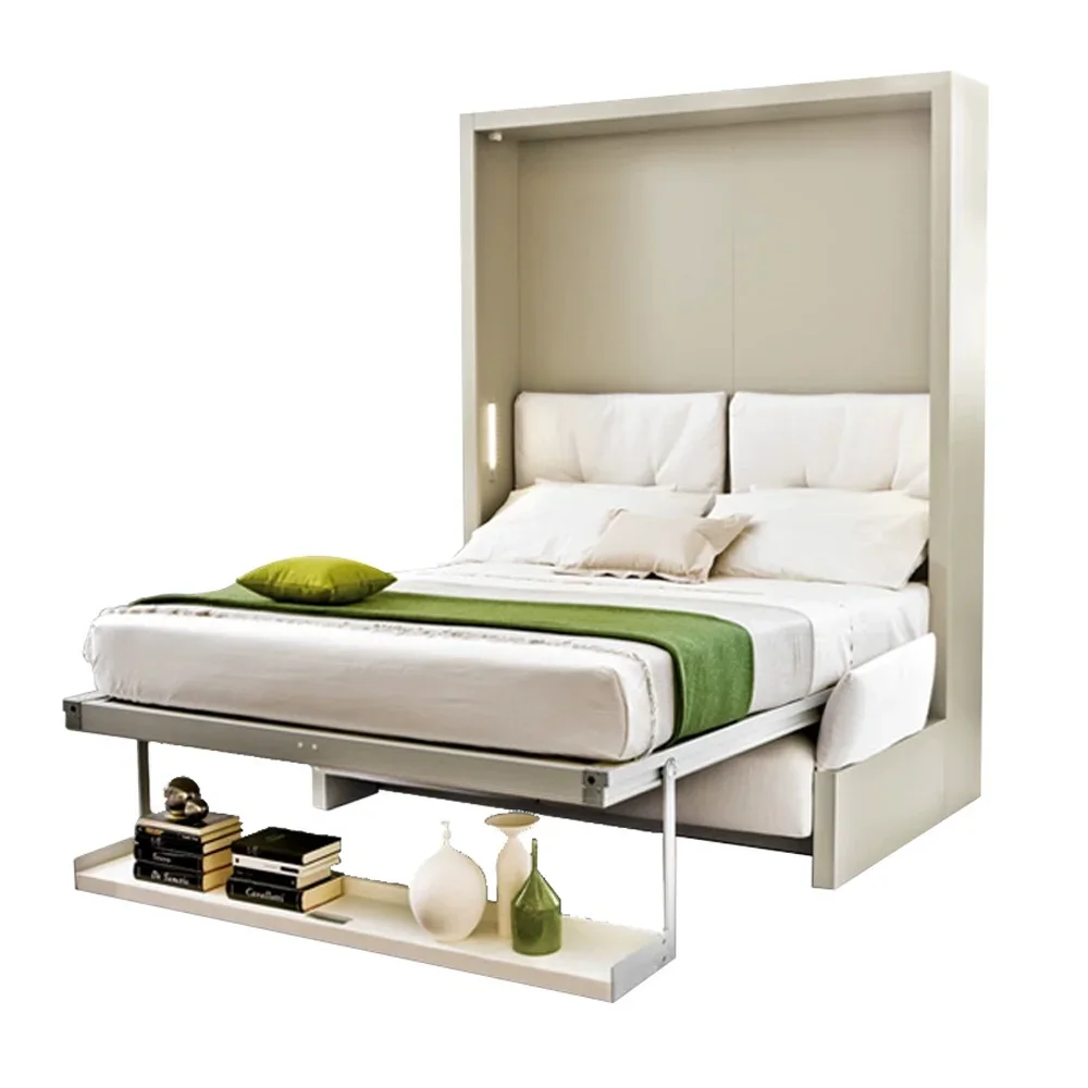 Modern Custom Space Saving Home Furniture Vertical Double Queen King size Wall Bed Folding Murphy Bed