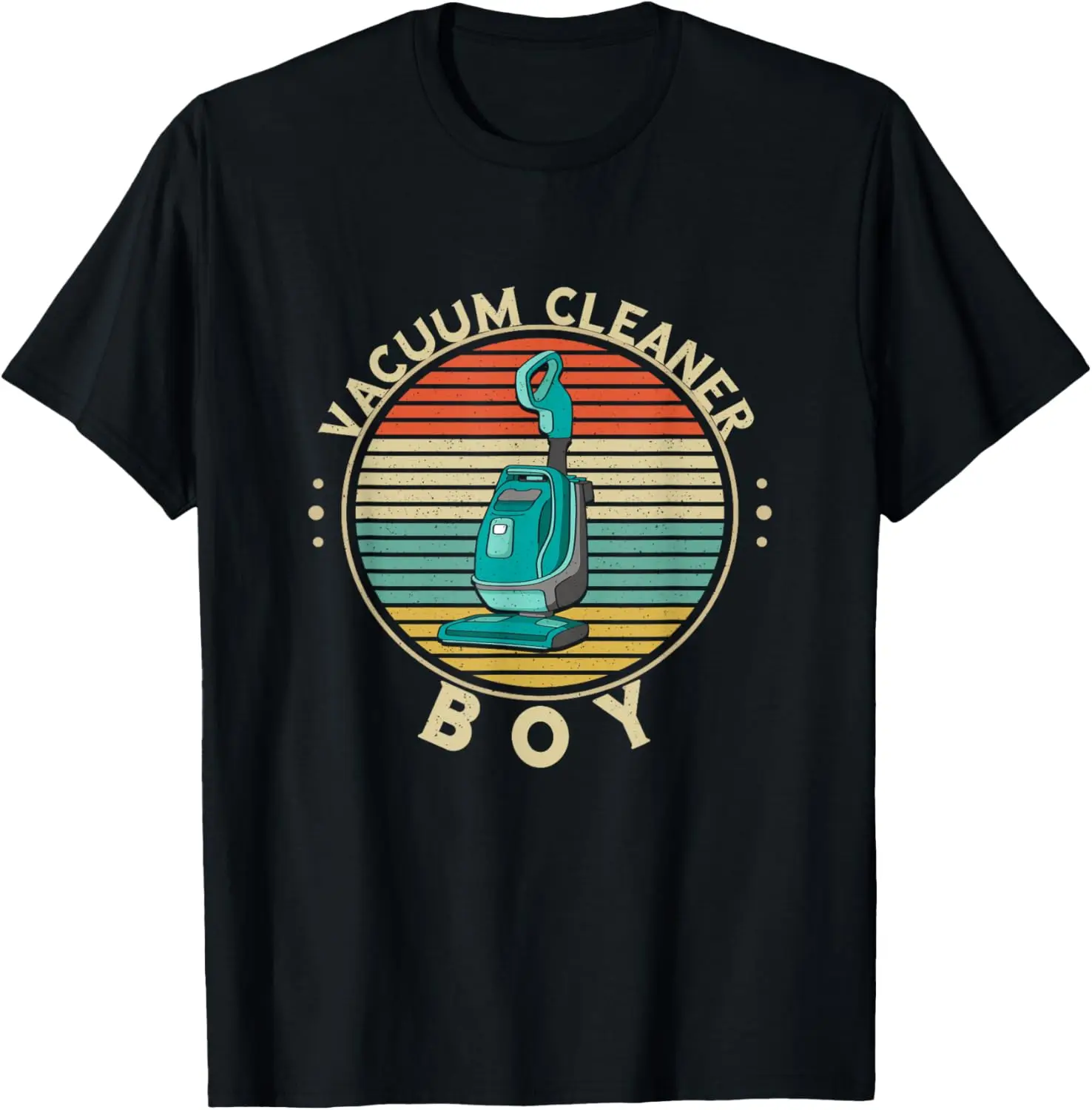 Vacuum Cleaner Boy Retro Vintage Housekeeper Hoover Clean T-Shirt