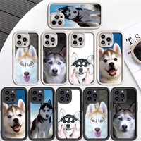 I9 Animal Husky Soft Silicone Case for iPhone 15 14 13 12 11 Pro Max Mini Plus