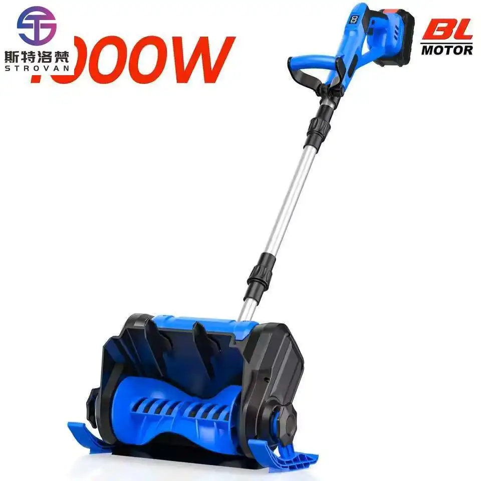 

XMSJ Cordless Snow Shovel 24V 12-Inch 4Ah Cordless Snow Blower Battery Snow Blower With Direction Plate & Adjustable Front Handl