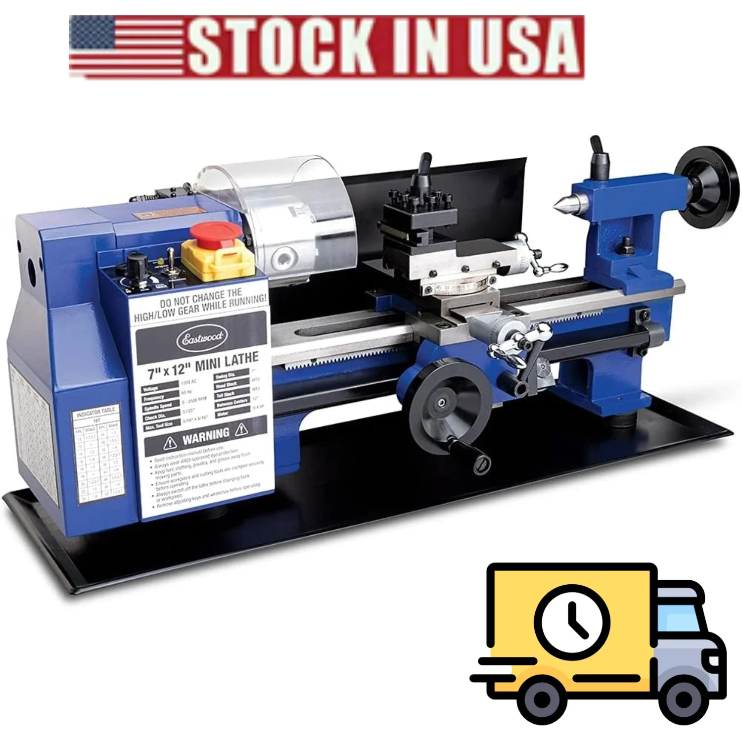 Benchtop Metal Lathe 7 Inch X 12 Inch | Mini Metal Lathe Variable Speed 0-2500 RPM, Mini Lathe W/3-jaw Chuck | Benchtop Lathe