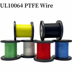 10M/20M/50M Ul10064 Ptfe Draad 40awg 36awg 34awg Plastic Ultra Fijne Microdraden Soldeer Hoge Geleidbaarheid Koperen Kabel