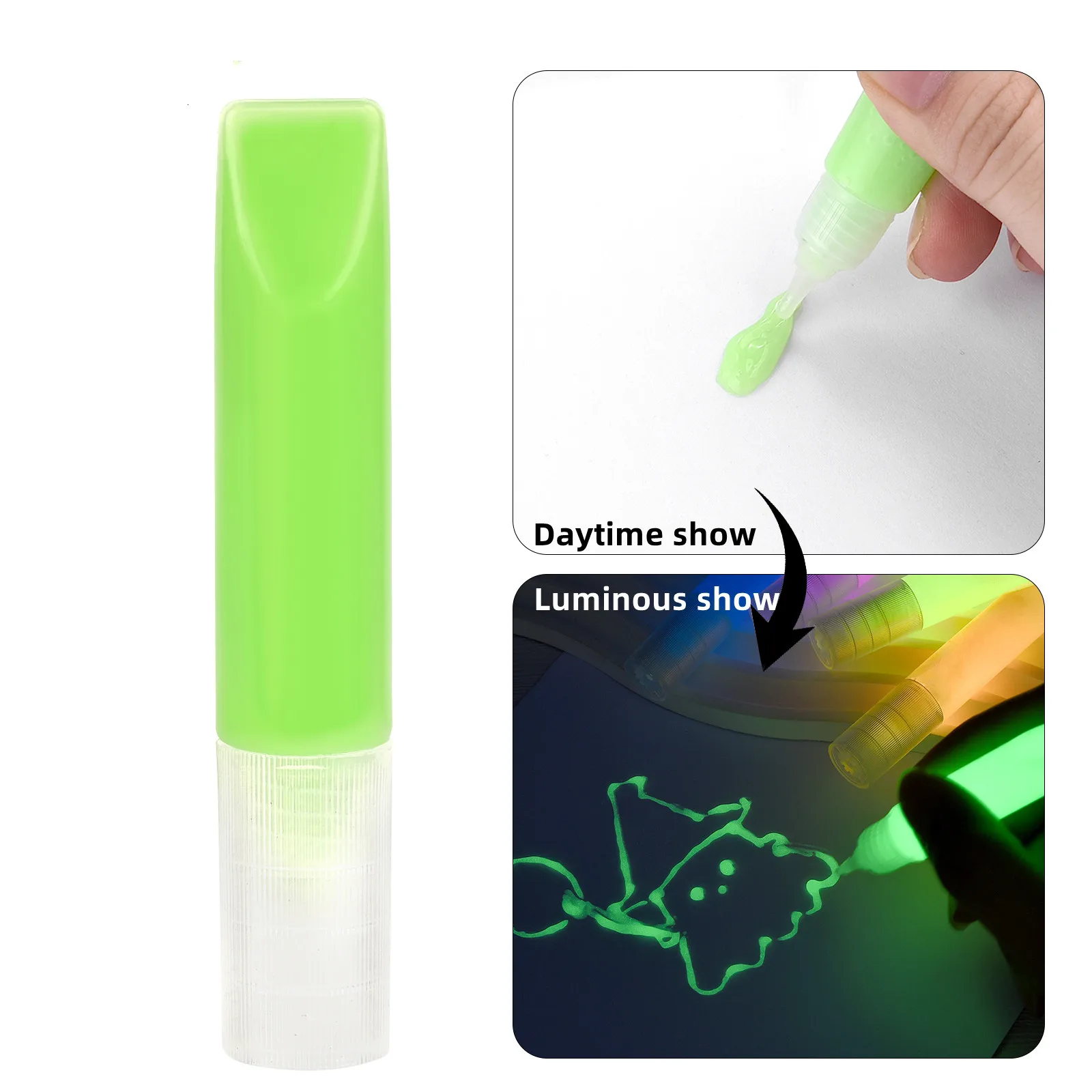 NEW 6ml Luminous Powder Resin Pigment DIY Epoxy Resin Mold Nail Art Glitter Powder Glow In The Dark Jewelry Making Supplies