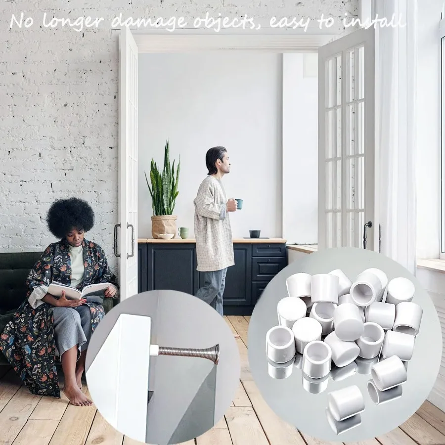 20 قطعة قبعات توقف الباب سدادة الباب نصائح قبعات 0.39 بوصة سدادة الباب استبدال المطاط نصائح سدادات الباب المطاط تلميح توقف الباب C