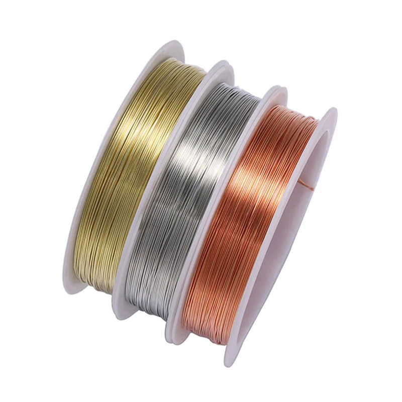 0.2/0.3/0.4/0.5/0.6/0.8/1mm Sturdy Copper Wire Beading Wire DIY Jewelry Making For Bracelets Necklaces Accessories Supplies