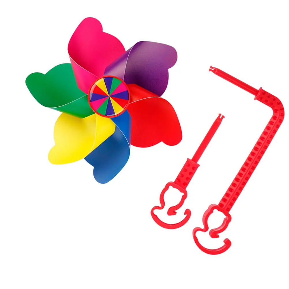 

1Set Bicycle Windmill Ornament Kids Bike Pinwheel Decor High-Grade PVC Creative Rotating Handlebar Decoration for Scooter