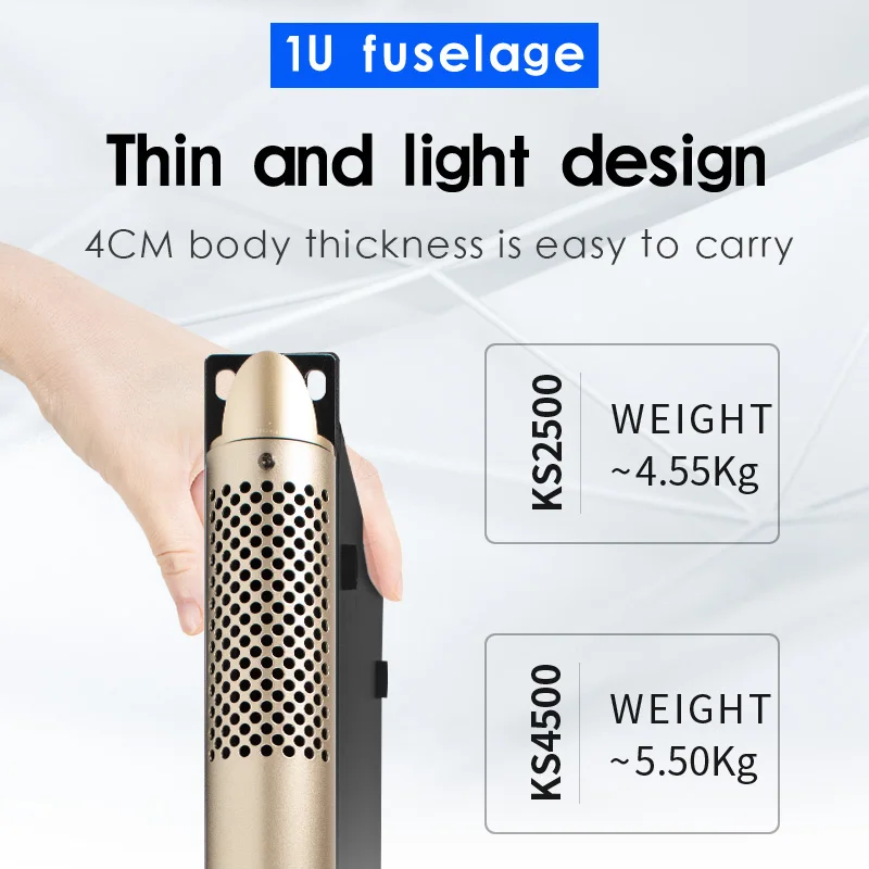 FUHAM KS2500 デジタルパワーアンプ ゴールドエディション 1200W 8Ω 2/4チャンネル DJサブウーファーアンプ ラインアレイスピーカーアンプ