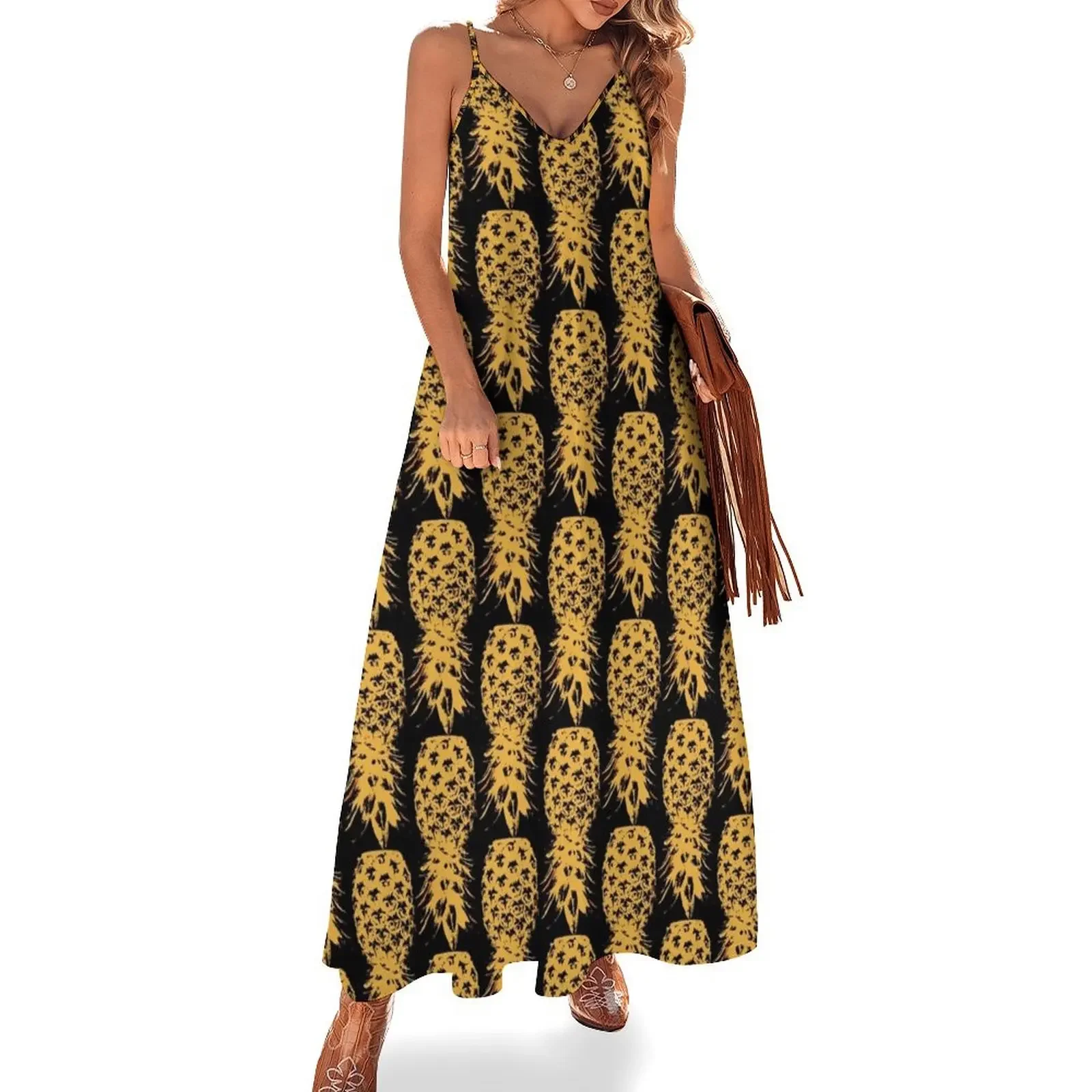 

Swinger Lifestyle Upside Down Pineapple Sleeveless Dress birthday dress dress for women Woman dresses