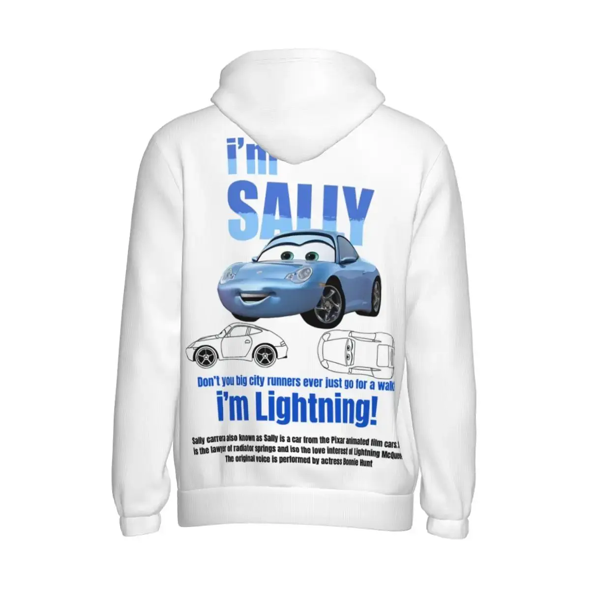 Sally I\'m Lightning Cars Mcqueen Bluza z kapturem dla mężczyzn Bluza damska Moda Graficzne bluzy z kieszeniami Koszule z długim rękawem