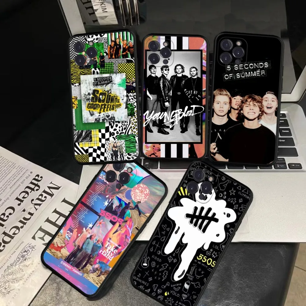 Seconds-of-Summers-5SOS Phone Case Silicone Soft For Iphone 15 14 13 12 11 Pro Mini XS MAX 8 7 6 Plus X XS XR Cover